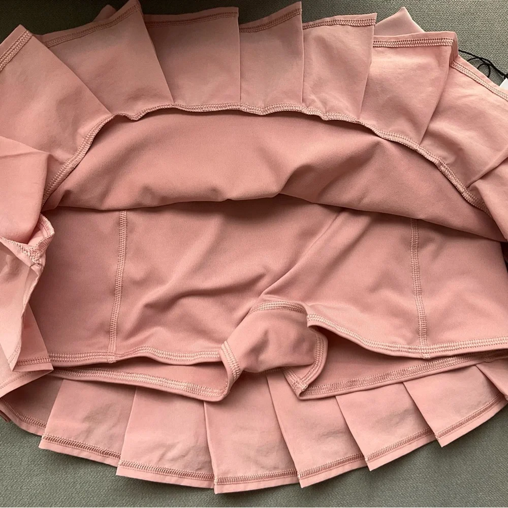 Alo Yoga Double Or Nothing Tennis Skirt Vintage Pink XS